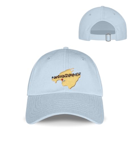 Casquette de baseball Malle avec broderie fine bleu pastel et visière protectrice taille unique