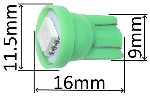 Aerzetix - C11119-2x Lampadine T10 W5W 12V LED SMD...