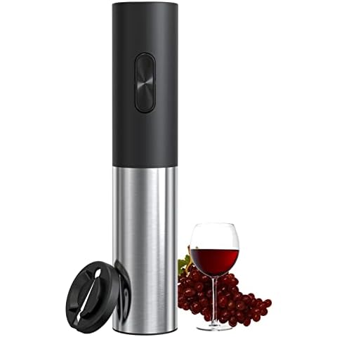 COKUNST Electric Wine Openers, Reusable Wine Bottle Corkscrew Opener with Foil Cutter, Battery Operated Stainless Steel Wine Remover for Home Kitchen Party Bar Restaurant Cover