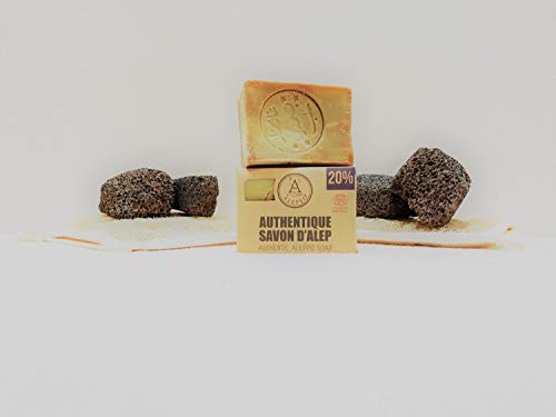 ALEPEO | Jabón de Alepo | Jabón natural con 20% de aceite de laurel para el cuerpo y el cabello | 100% Vegano, hecho a mano, sin aceite de palma, sin plástico | ECOCERT COSMOS NATURAL Cover