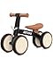 Gotrax Baby Balance Bike 1-2 Years, 7" Front&Rear Silent Wheels, Sturdy Steel Frame 66 lbs Load, Quick 2-Min Assembly, CPC Certified, Comfortable Soft Seat, Toddler Birthday Gift for Boys&Girls Black