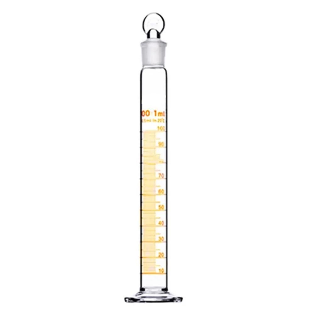 Equipos y suministros de laboratorio Probeta de laboratorio con tapón vidrio esmerilado