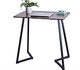 Perline パソコンデスク 机 PCデスク 勉強机 PC机 組立簡単 幅80cm×奥行50cm 机・デスク 学習机 作業机 作業台 サイドテーブル オフィスデスク 省スペース シンプルでおしゃれ (ダークブラウン) top