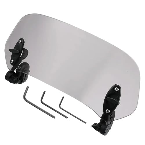 Extension de pare-brise moto robuste avec pince de fixation stable