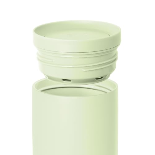 Image of Simple Modern Travel Coffee Mug Tumbler with 360 Lid | Ceramic-Lined Insulated Stainless Steel Cold Brew Iced Coffee Cup | Gift for Women Men Her | Voyager Signature | 16oz | Honeydew