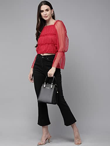 Image of Rare Women's Solid Regular Fit Blouse