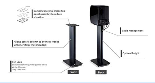 KEF Performance Speaker Stand (White, Pair)
