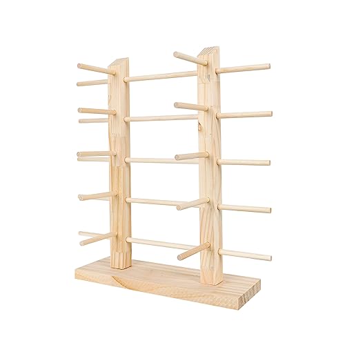 BUGUUYO 1Pc Wood Desktop Eyeglasses Rack Holder Delicate Glasses Stand for Sunglasses Display Space Saving Organizer for Material