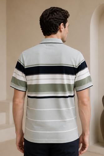 Image of GODFREY Half Cotton Polo T Shirt for Man with Pocket - Regular Fit Mens Collar Tshirt