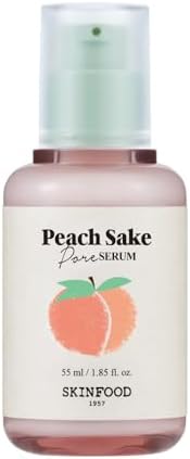SKINFOOD Peach Sake Pore Serum - Pore Minimizer & Sebum Control - Skin Smoothing Facial Serum for Oily Skin - Pore Refining Serum & Pore Tightening 45ml (1.52 oz)