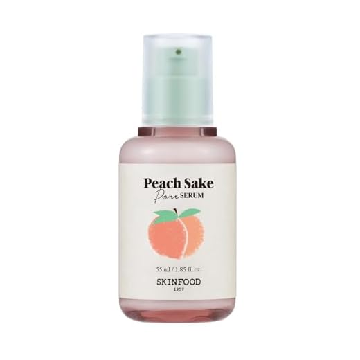 SKINFOOD Peach Sake Pore Serum - Pore Minimizer & Sebum Control - Skin Smoothing Facial Serum for Oily Skin - Pore Refining Serum & Pore Tightening - Acne Reducer & Minimizing Serum - 45ml (1.52 oz)