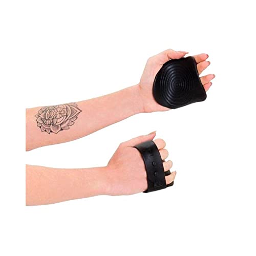 Protetor Palmar para Mãos Musculação Emborrachado, Preto, 2 unidades, Prottector