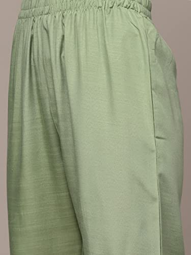 Image of anubhutee Women's Floral Embroidered Printed Kurta with Trousers and Dupatta