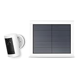 【セット買い】Ring Outdoor Cam Plus Battery (リング アウトドアカム プラス バッテリーモデル) - ホワイト + ソーラーパネル | Ring Homeプラン30日間無料体験