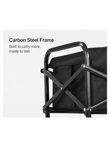 Chariot utilitaire pliable avec table intégrée pour marché et camping - 6