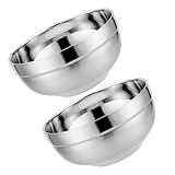 Tazones de sopa de acero inoxidable: fabricados en acero inoxidable, estos tazones son excepcionalmente resistentes al desgaste, lo que garantiza un uso prolongado