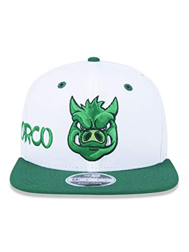 BONE 950 ORIGINAL FIT PALMEIRAS FUTEBOL ABA RETA SNAPBACK BRANCO NEW ERA