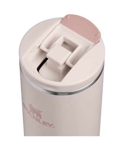 Image of STANLEY Transit FlipTop Mug | Leakproof Coffee Travel Cup | Vacuum Insulated Stainless Steel | Stays Hot or Cold for Hours | BPA-Free | 20 oz | Rose Quartz
