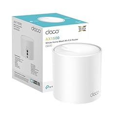 TP-Link Deco X10(1-pack) Router WiFi 6 Mesh AX1500Mbps, 2 Porte Ethernet Gigabit, Controllo Parental, Router e Ripetitore, Compatibile con Amazon Alexa