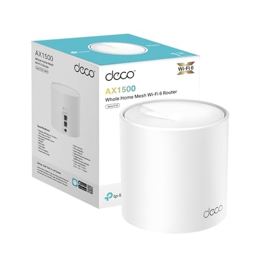 TP-Link Deco X10 (1 stuk) Router WiFi 6 Mesh AX1500Mbps, 2 Gigabit Ethernet-poorten, ouderbediening, router en repeater, compatibel met Amazon Alexa