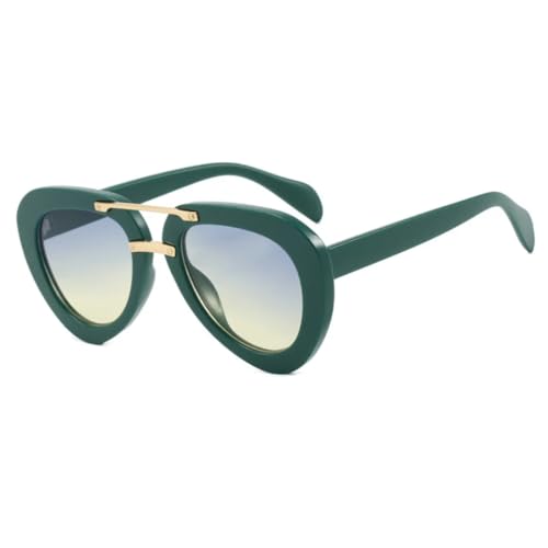 Lunettes de soleil rétro UV400 surdimensionnées pour hommes et femmes