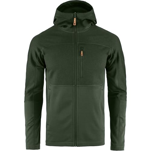 Image of Fjallraven Abisko Men's Trail Full Zip Hooded Fleece - Breathable, Comfortable, Lightweight Fleece Warmth - Hiking, Trekking