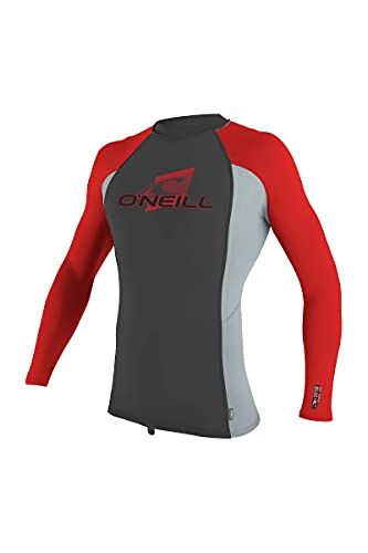 Image of O'Neill Youth Premium Skins Long Sleeve Rashguard, UPF 50+ Sun and Rash Protection, Buttery Soft Tight Fit