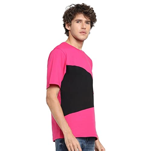 Image of Bewakoof Men's Striped Loose Fit T-Shirt