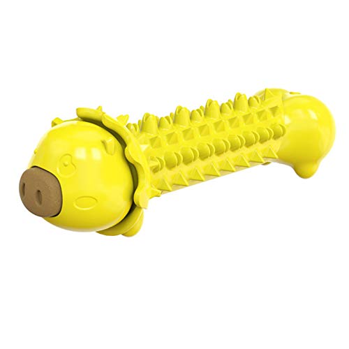 brinquedo para roer cachorro,Funien Brinquedo para mastigar escova de dentes para cães Dispensador d
