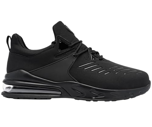 Image of LARNMERN Steel Toe Shoes for Men Waterproof Slip Resistant Work Sneakers Athletic Durable Lightweight Comfortable Water Resistant Indestructible Construction Tennis Air Cushion