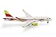 Herpa Modellflugzeug airBaltic Airbus A220-300 50th A220 - YL-ABX Miniatur im Maßstab 1:500, Sammlerstück, Flugzeug Modell ohne Standfuß, Metall