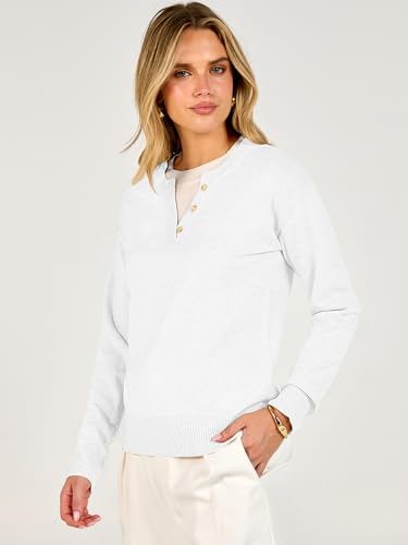 Image of ANRABESS Sweaters for Women 2026 Fall Long Sleeve Lightweight Pullover Tops