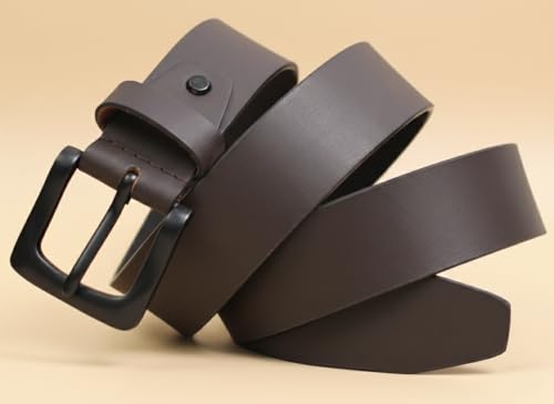 Image of WildHorn Leather Belt for Men | Casual Leather Belt For Men | Free Size | Adjustable I 48 inches length | Waist upto 44 inches.