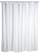 Produktbild WENKO Duschvorhang Uni Weiß, Textil-Vorhang fürs Badezimmer, mit Ringen zur Befestigung an der Duschstange, waschbar, wasserabweisend, 120 x 200 cm