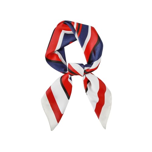 American Flag Scarf Red White And Blue Scarf Sailor Scarves 4th of July &Halloween Accessories Red Nested Square