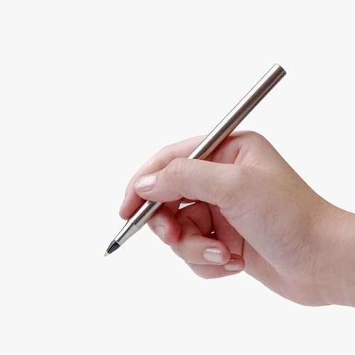 Flytanium Ti Stic Titanium Pen Sleeve Compatible with BIC Pens Ballpoint Ink Cartriges (Standard), Refillable EDC Pen (TI STIC)