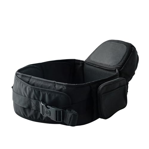 Tushbaby Waistband Extender – Adjustable Extender Accessory Compatible with All Tushbaby Carriers, Extends an Extra 24inches to Fit Comfortably for All Shapes (Black)