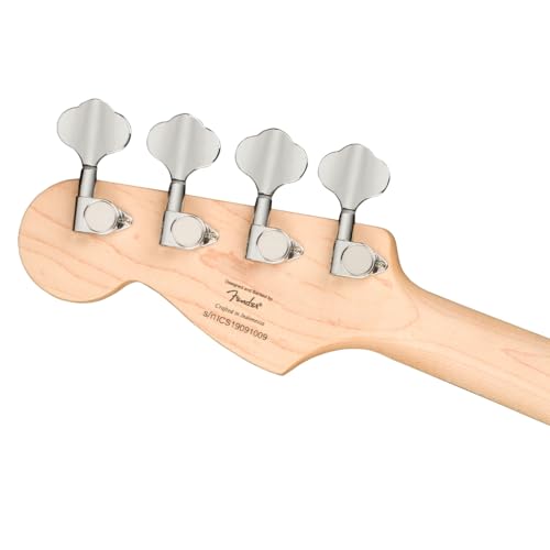 Fender Squier Bass Mini Precision Short Scale Bass Guitar, Indian Laurel Fingerboard, Black Bundle with 12x Fender Guitar Picks & Liquid Audio Instrument Polishing Cloth - Image 5