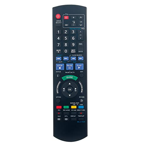 N2QAYB000469 Replacement Remote Control -VINABTY-Fit for Panasonic HDD DVD/DISC Blu-Ray Player DMR-EX99 DMREX99 DMR-EX99VEBK DMREX99VEBK DMR-XW350 DMR-EX98 DMR-EX83 DMR-EX83EBK - Image 3
