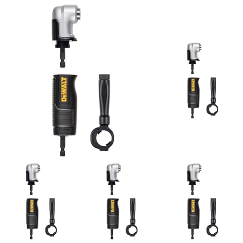 Image of DEWALT FLEXTORQ Right Angle Drill Adapter, 2-in-1 Attachment for Impact Driver (DWAMRAFT) (Pack of 5)