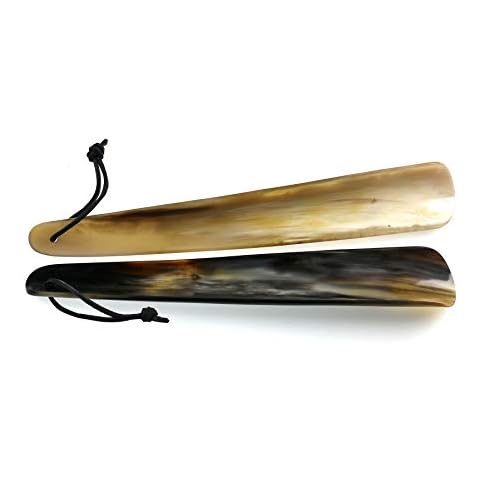 Personalisable Real Ox Horn 12 Inch Shoe Horn Made to last Cover