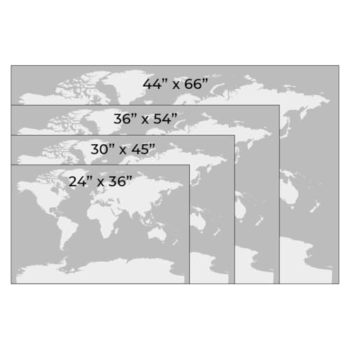 Image of Executive USA Map Poster with Pins - National Geographic Antique Style Travel Tracker - Large 24 inch x 36 inch