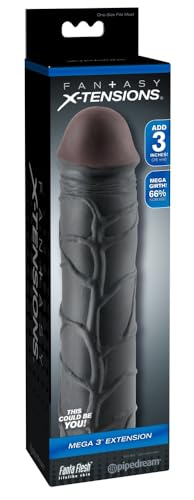 Extension FXT Mega 3 Pipedream Fantasy X-Tensions Dark Noir Taille Unique