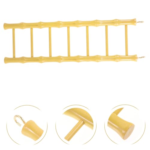 Image of Bird Ladder Toy for Medium Parrots and Hamsters Hanging Climbing Step Ladder 11.41X3.34In Cage Toy for Physical Activity and Exercise