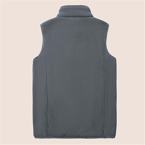 Men's Winter Fleece Vest Sherpa Lined Sleeveless Zip Up Warm Outdoor Casual Jacket With Pockets4
