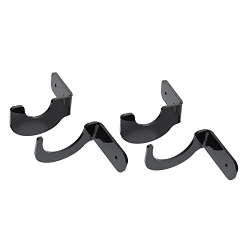 Hemoton 2Pairs Acrylic Bat Display Racks Wall Mounted Holder for Baseball Hockey Tennis Bats Durable Stylish Storage for Sports Equipment