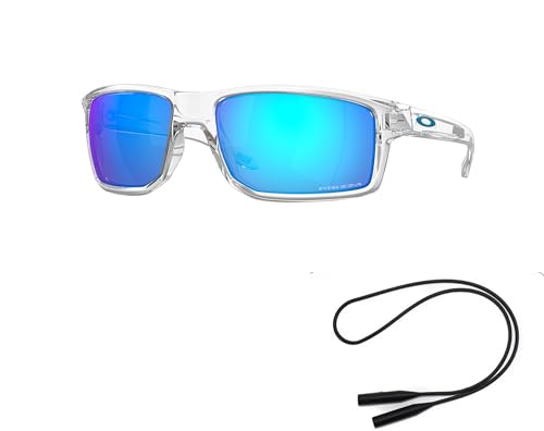 Oakley OO9449 Sunglasses Bundle: OO 9449 944904 Gibston Polished Clear Prizm S and Universal Anti-slip Silicone Leash2