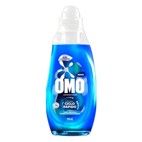 Lava-Roupas Líquido Omo Ciclo Rápido Ação Antiodor Frasco 750ml Lava-Roupas Líquido Omo Ciclo Rápido Ação Antiodor Frasco 750ml