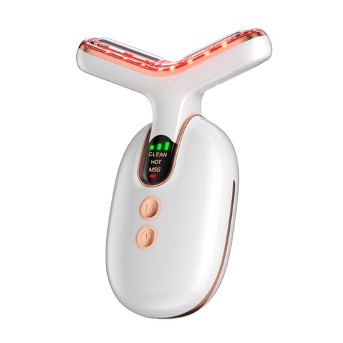 Mosnami Facial and Neck Beauty Massage,3 Models Face and Neck Beauty Device,at Home Face Tool for Skin Care (White)