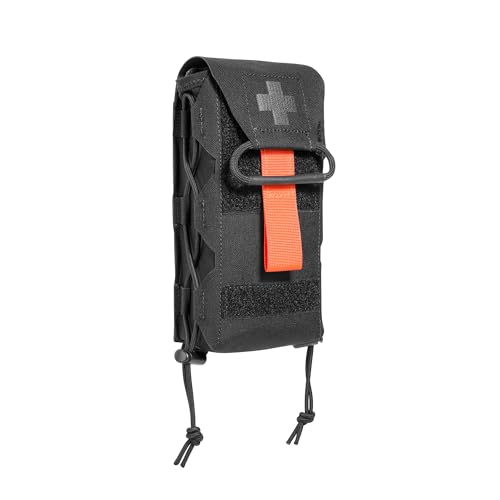 Tasmanian Tiger TT IFAK Pouch Vertical Medic Zusatz-Tasche für Erste Hilfe Sets leer Molle-kompatibel mit herausnehmbarem Panel; Schwarz